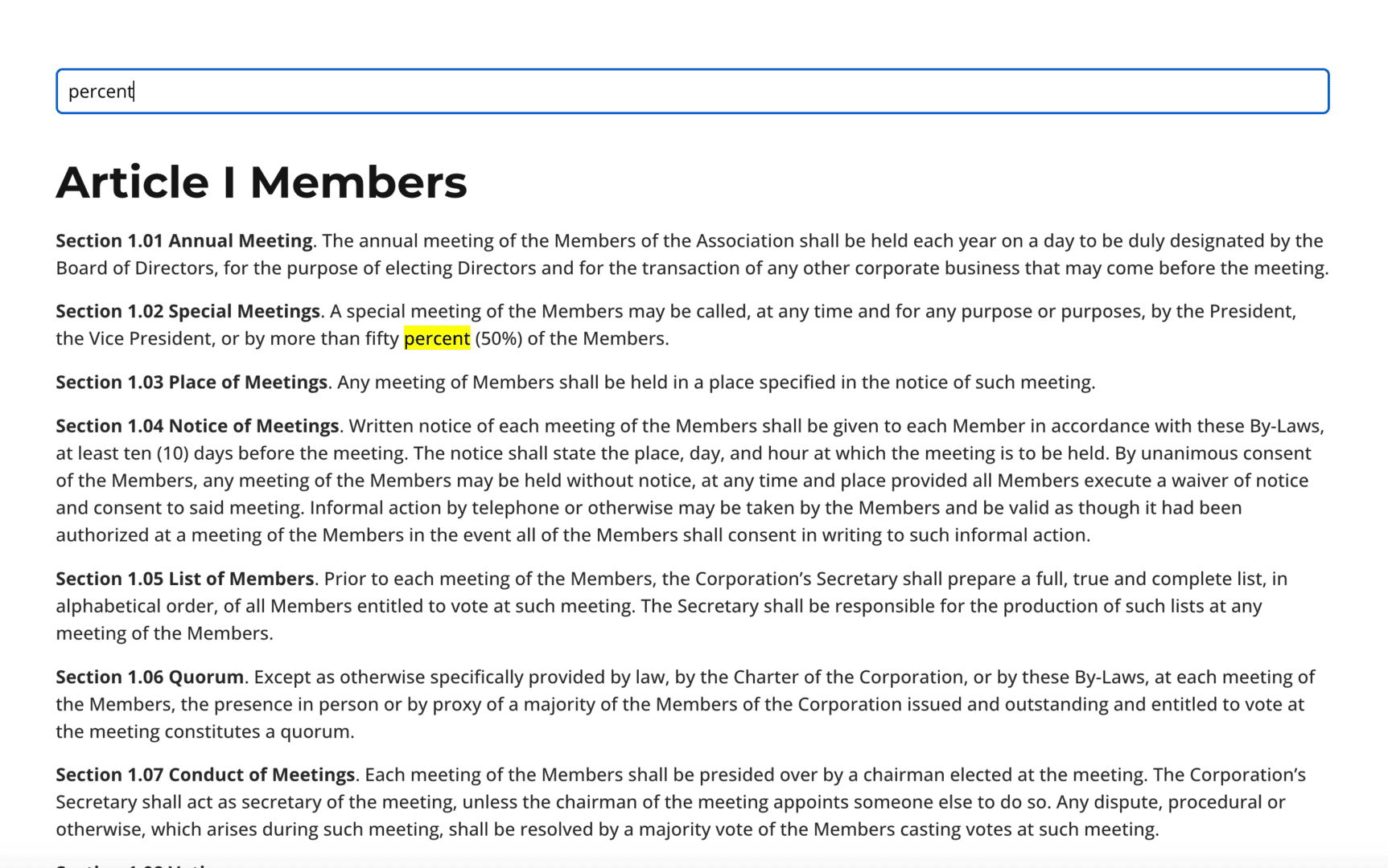 In page searching voxel guide